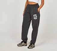 Girl Knows All Womens Dream Big Fleece Pant - Grey - Size XS