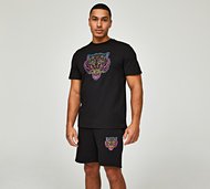 Closure London Fury T-Shirt and Short Set - Black - Size XS