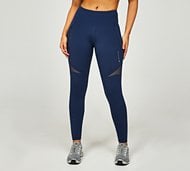 Monterrain Womens Altitude 2.0 7/8 Running Legging - Blue - Size M