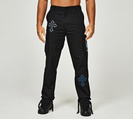 Dripmade Amity Scroll Cargo Pant - Black - Size XS