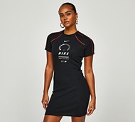 Nike Womens Sportswear Short Sleeve Dress - Black - Size XS