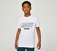 Money Clothing Junior Compound T-Shirt - White - Size 8-9Y