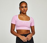 Nike Womens NSW Trend Square T-Shirt - Pink - Size M