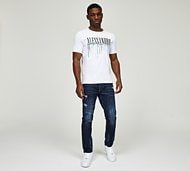 Alessandro Zavetti Artermo Loose Stacked Denim Jean - Navy - Size 28