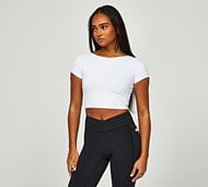 Forena Womens Smooth Like Butter Baby T-Shirt - White - Size XL