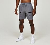 Closure London Stretch Poly Zip Utility Short - Grey - Size XS