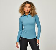 The North Face Womens Flex Quarter Zip T-Shirt - Blue - Size S