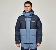 Berghaus Sabber Down Hooded Jacket - Blue - Size S