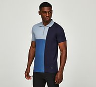 Belier Cut and Sew Polo Shirt - Blue - Size S