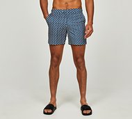 Belier Illusion Print Swim Short - Blue - Size XS