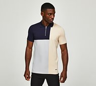 Belier Cut and Sew Polo Shirt - Navy - Size XS