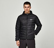 EA7 Train Core ID Down Hooded Jacket - Black - Size S
