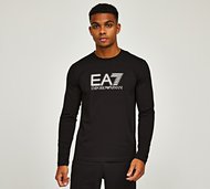 EA7 Train Visibility Long Sleeved T-Shirt - Black - Size XS