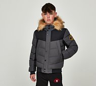 Zavetti Canada Junior Garbantini Bomber Jacket - Grey - Size M/B