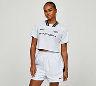 Nike Womens Short Sleeved Football Crop Top - White - Size L