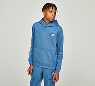 Nike Junior Standard Issue Pullover Hoodie - Blue - Size S/B