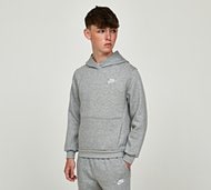 Nike Junior Club Overhead Hoodie - Grey - Size L/B