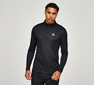 Montirex Peak Grid Quarter Zip Top - Black - Size S