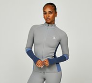 Montirex Womens Power Panelled 2.0 Full Zip Top - Grey - Size S