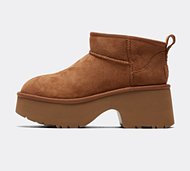 Ugg Womens Classic Ultra Mini New Heights Boot - Brown - Size 7