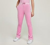 Juicy Couture Girls Diamante Velour Bootcut Pant - Pink - Size M/G