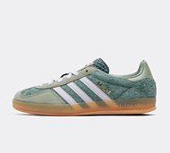 adidas Originals Womens Gazelle Indoor Trainer - Green - Size 3