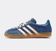 adidas Originals Womens Gazelle Indoor Trainer - Blue - Size 3.5