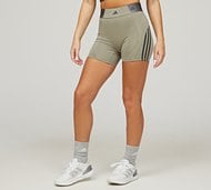 adidas Womens Hyperglam 5 Inch Short - Green - Size XS