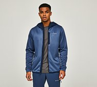 Columbia Tech Fleece Full Zip Hoodie - Blue - Size S