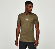 adidas Gym Plus Training Seamless T-Shirt - Green - Size XS