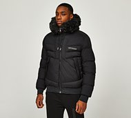 Mtissier DRU Puffer Bomber Jacket - Black - Size XL