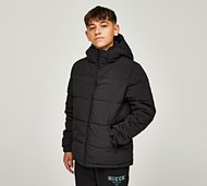 Nicce Junior Clusion Embroidered Puffer Jacket - Black - Size M/B