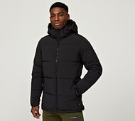 Nicce Clusion Embroidered Puffer Jacket - Black - Size L
