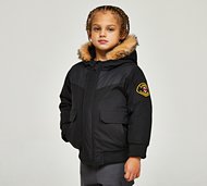 Zavetti Canada Nursery Garanto Bomber Jacket - Black - Size 4-5Y