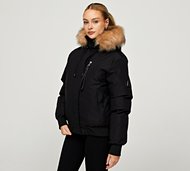 Alessandro Zavetti Womens Vittoria 2.0 Puffer Jacket - Black - Size XS