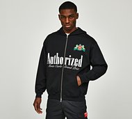 Authorized Sponsor Graphic Relaxed Zip Hoodie - Black - Size XL