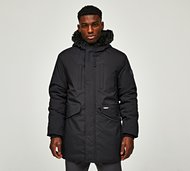 Closure London Faux Fur Parka - Black - Size M