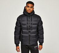 Zavetti Canada Anvox Puffer Bomber Jacket - Black - Size S
