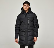Zavetti Canada Sarillon 2.0 Longline Puffer Parka Jacket - Black - Size XS