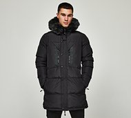 Zavetti Canada Taillio Long Puffer Jacket - Black - Size S