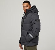 Zavetti Canada Cavatalli Puffer Parka Jacket - Grey - Size XS
