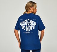 Monterrain Womens Designed To Move T-Shirt - Blue - Size XS