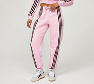 adidas Originals Womens 70s 3-Stripes Fleece Jogger - Pink - Size S