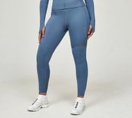 Monterrain Womens Altitude 2.0 7/8 Running Legging - Blue - Size XS