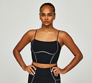Monterrain Womens Mantra Strappy Crop Top - Black - Size XL