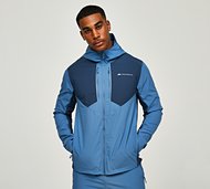 Monterrain Dynamic Woven Running Hoodie - Blue - Size S