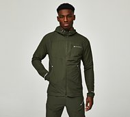 Monterrain Totality Woven Running Hoodie - Green - Size XS
