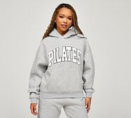 Girl Knows All Womens Pilates Overhead Hoodie - Grey - Size XL