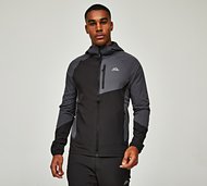 Alpyrex Solo 2.0 Woven Full Zip Hoodie - Black - Size S