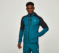 Alpyrex Tarax Woven Full Zip Hoodie - Blue - Size XS